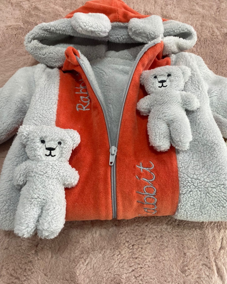 Ayıcıklı Erkek Bebek Peluş Tulum