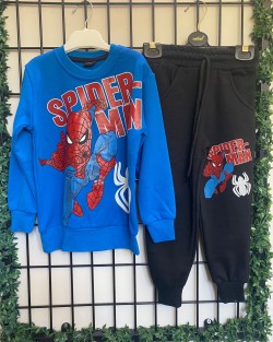 Mavi Spiderman  Baskılı Alt Üst Takım
