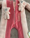 Kız Bebek Ayıcıklı Peluş Tulum Kız Bebek Ayıcıklı Peluş Tulum