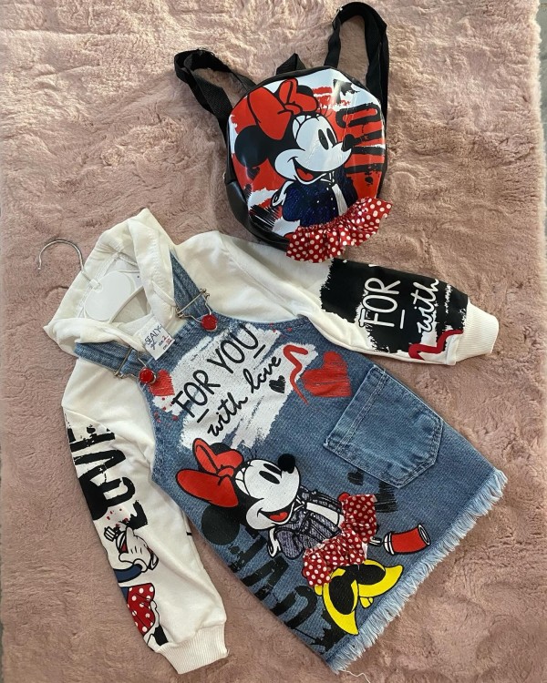 Minnie 3'lü Salopet Takım